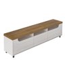 Kit para Sala de Estar Rack e Mesa de Centro e Aparador Saturno - 8