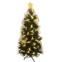 Ver imagem 1 de Arvore de Natal Fibra Otica Completa Led Natalino Luz Festa Estrela Decoraçao Casa Predio Evento Loj