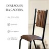Kit com 06 Cadeiras 105x50cm Goiânia - 6