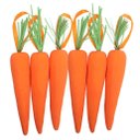 Ver imagem 3 de Enfeite Decorativo Páscoa 6 Cenouras Pendentes Isopor 14cm
