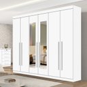 Ver imagem 3 de Guarda-Roupa Casal com Espelho, 6 Portas e 6 Gavetas da Vinci Plus D'Doro Móveis - Branco D'Doro