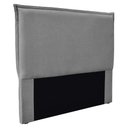 Ver imagem 2 de Cabeceira Viena Linho para Cama de Casal 1,40 Bz Home Decor Cinza-Escuro