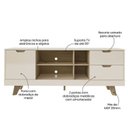 Ver imagem 5 de Kit para Sua Sala de Estar Rack e Mesa de Centro e Mesa Lateral de Apoio Michigan Marrom 100% MDF