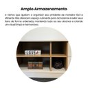 Ver imagem 6 de Kit para Sua Sala de Estar Rack e Mesa de Centro e Mesa Lateral de Apoio Michigan Marrom 100% MDF