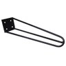 Kit 20 Pés de Metal 25 CM Hairpin Legs Mesas de Centro Puffs Preto - 6