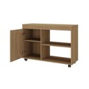 Ver mais imagens de Kit para Sala de Estar Rack e Mesa de Centro e Mesa de Lateral de Apoio Sampa Marrom 100% MDF