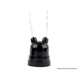 Soquete Pendente C/rabicho Termoplast Preto 43.0it C/10pcs - 1