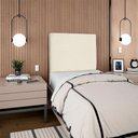 Ver mais imagens de Cabeceira Solteiro 100 Cm com Frame Luna Suede Bege Artte