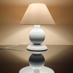 Abajur Moderno Decoração Quarto Sala Luminária Maetê Branca Cúpula Branca - 2