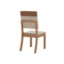 Ver imagem 3 de Kit 2 Cadeiras Estofadas para Mesa de Jantar Milla Plus Bege/Nature/Caramelo/Creme