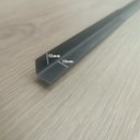 Ver imagem 3 de Perfil Cantoneira 12x12mm Alumínio Preto - 3 Metros