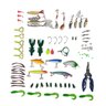 Isca Artificial Kit de Pesca Estojo Completo Alicate Anzol Caixa Organizadora Rio Lago Mangue Mar Pe - 3