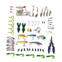Ver imagem 3 de Isca Artificial Kit de Pesca Estojo Completo Alicate Anzol Caixa Organizadora Rio Lago Mangue Mar Pe