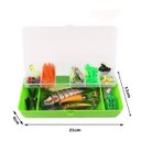 Ver imagem 2 de Isca Artificial Kit de Pesca Estojo Completo Alicate Anzol Caixa Organizadora Rio Lago Mangue Mar Pe