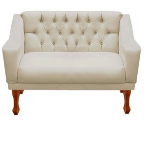 Namoradeira Grécia Estofada 2 Lugares Suede – Sofá Confortável e Estilo Moderno para Sala, Quarto, e