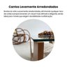 Kit para Sala de Estar Painel e Mesa de Centro e Mesa Lateral Redonda Toronto - 15