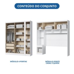 Guarda-roupa Modulado Casal 10 Portas 3 Gavetas - 9