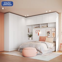 Guarda-roupa Modulado Casal 10 Portas 3 Gavetas - 2