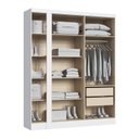 Ver imagem 6 de Guarda-Roupa Modulado Casal 10 Portas 3 Gavetas Branco