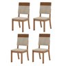 Kit 4 Cadeiras Estofadas para Mesa de Jantar Milla Plus - 2