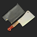 Ver imagem 5 de Cutelo Artesanal Sg em Aço Inox 3mm - Cabo em Resina com Bainha:10'' (25cm)