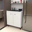 Ver imagem 2 de Balcão 2 Portas para Cooktop 4 Bocas Branco