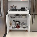 Ver imagem 3 de Balcão 2 Portas para Cooktop 4 Bocas Branco