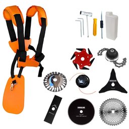 Roçadeira À Gasolina Completa Anmax Cg430-b 43cc 1,7hp 12.000rpm com Kit 8 Opções de Corte - 7