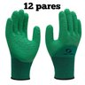 Luva SS1009 Coleta Verde Látex Corrugado Super Safety 12 PAR 8 - 1