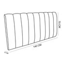 Ver imagem 4 de Cabeceira Painel Olivia Casal 140cm Verde Esmeralda