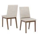Ver imagem 2 de Conjunto 2 Cadeiras para Mesa de Jantar Elena Cinza/Nature