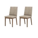 Ver imagem 5 de Conjunto 2 Cadeiras para Mesa de Jantar Elena Bege/Nature/Creme