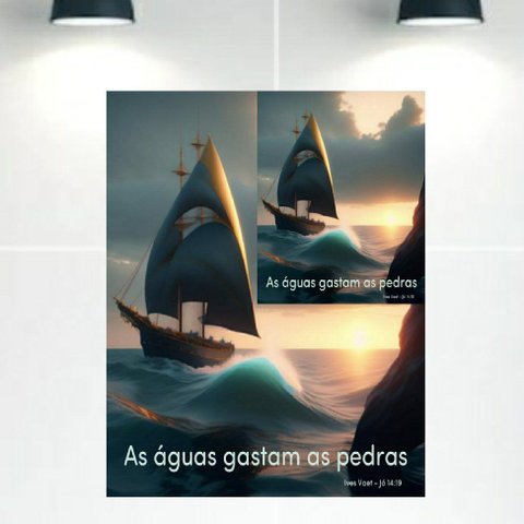 Quadro Decorativo Tela Canvas Pasiagens Ref:qbpa2 Lojall 90 X 60 Cm Borda Infinita