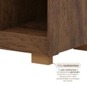 Ver imagem 7 de Cômoda Sapateira para Quarto 4 Gavetas 1 Porta Ilha Bela Imbuia Fendi Marrom