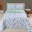 Ver imagem 1 de Edredom 100% Algodão Malha Penteada Dupla Face Solteiro:est Verde