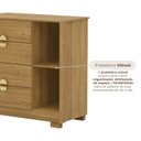 Ver imagem 6 de Cômoda Sapateira para Quarto 4 Gavetas 1 Porta Ilha Bela Nature Marrom