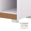Ver mais imagens de Cômoda Sapateira para Quarto 4 Gavetas 1 Porta Ilha Bela Branco Camarim