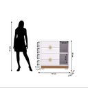Ver imagem 4 de Cômoda Sapateira para Quarto 4 Gavetas 1 Porta Ilha Bela Branco Camarim