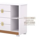 Ver imagem 6 de Cômoda Sapateira para Quarto 4 Gavetas 1 Porta Ilha Bela Branco Camarim