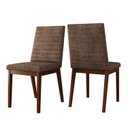 Ver imagem 5 de Conjunto 2 Cadeiras para Mesa de Jantar Elena Marrom/Nature/Cacao