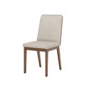 Ver imagem 2 de Conjunto 2 Cadeiras para Mesa de Jantar Elena Bege/Nature/Caramelo