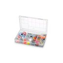 Ver imagem 1 de Caixa Organizadora Maleta Guarda Tralha Grande com 16 Divisórias para Artesanato Parafusos Bijuteria