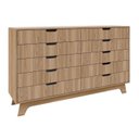 Ver imagem 2 de Cômoda para Quarto 10 Gavetas MDF Alice Yescasa Marrom/Lauro Freijó