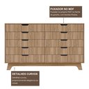 Ver mais imagens de Cômoda Alice 10 Gavetas em 100% Mdf