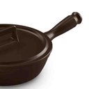 Ver imagem 2 de Frigideira Clear 24 Cm 1,8 L Indução Chocolate Ceraflame