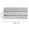 Painel Cabeceira Estofada Argentina 160cm Cama Box Queen Suede Cinza Claro- Mabe Magazine - 2