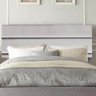 Painel Cabeceira Estofada Argentina 160cm Cama Box Queen Suede Cinza Claro- Mabe Magazine - 1