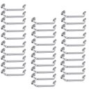 Ver imagem 1 de Alça de Apoio Inox Barra 50cm Kit 30 Unidades Acessibilidade Cadeirante Banheiro Idoso Box Suporte