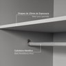 Módulo de Canto Linear Closet sem Porta Jade CabeCasa MadeiraOriginals - 3