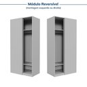 Ver imagem 7 de Módulo de Canto Linear Closet sem Porta Jade CabeCasa MadeiraOriginals Cinza/Urbano